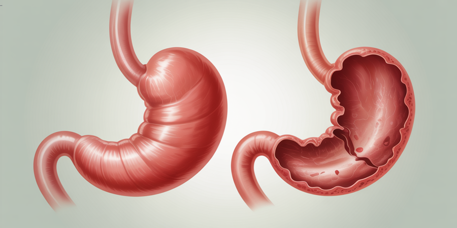 Dor abdominal intensa e azia frequente podem indicar a presença de uma úlcera estomacal. / Ilustração Cortesia Editorial Ideia
